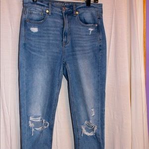 American Eagle Distressed Mom Jeans